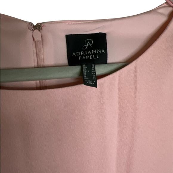 NWT Adrianna Papell Blush A Line Petal Pleated Midi Dress Plus Size 18 - Picture 4 of 15